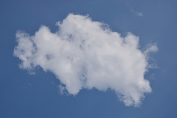 Clouds in front of blue sky