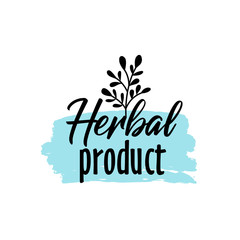 Brush style logo beauty and spa product, personal care