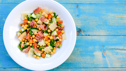 Fresh Healthy Salami Sausage Salad