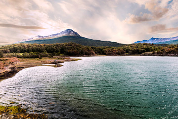 Sunset over Cerro Guanaco in Argentina