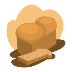 Tasty delicious bread loaf. Idea of bakery and fresh dinner