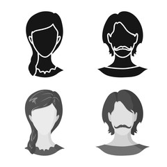 Isolated object of professional and photo logo. Collection of professional and profile stock vector illustration.