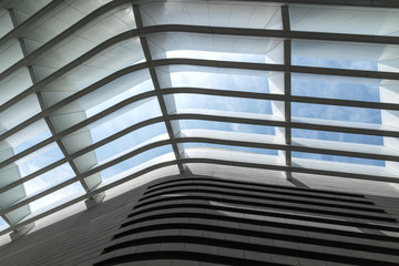 Obraz premium Metal Skylight Structure of Art Center Building