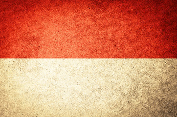 Grunge Flag of Indonesia