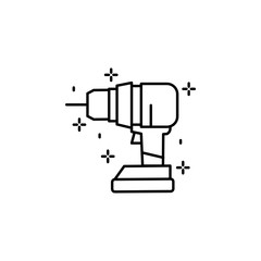 Construction, drill icon. Element of construction icon