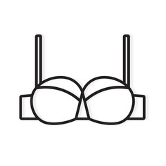 bra underwear icon- vector illustration