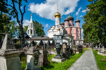 Moscow, Russia 08, 24. 2019 Soviet power destroyed not only representatives of the Russian nobility, but also even the graves of their ancestors. This necropolis is a rare exception.       