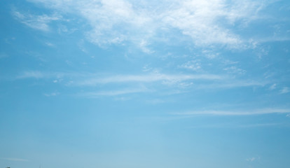 Blue skies and clouds in the summer