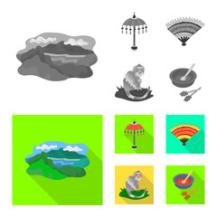 Isolated object of and travel sign. Set of and traditional stock vector illustration.