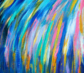 Colorful multi color oil painting abstract background.