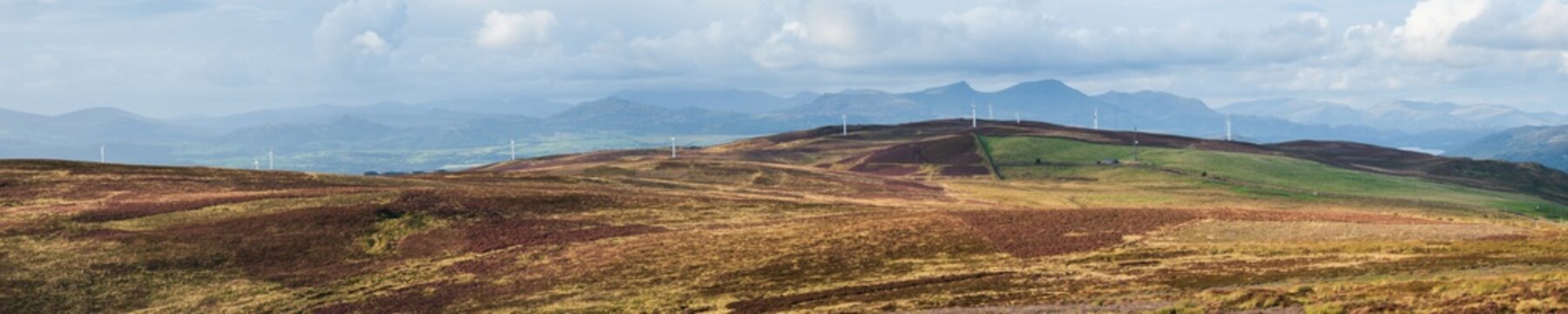 Kirkby Moor windfarm panorama