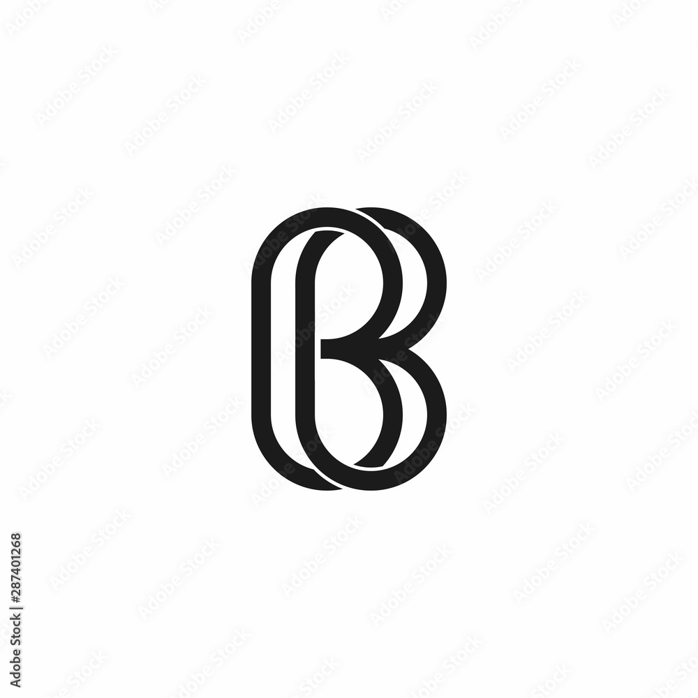 Wall mural Letter B logo icon design template elements - Wall murals