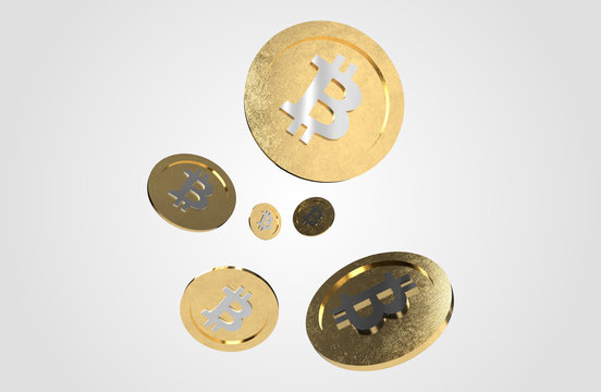 Cryptocurrencies Bitcoin Coin 3D Render