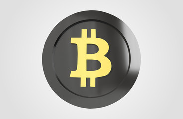 Cryptocurrencies Bitcoin Coin 3D Render