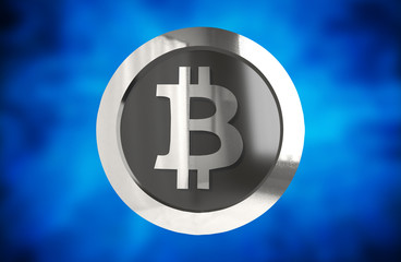 Cryptocurrencies Bitcoin Coin 3D Render
