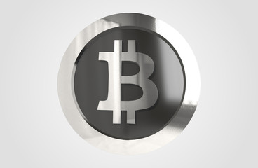 Obraz premium Cryptocurrencies Bitcoin Coin 3D Render
