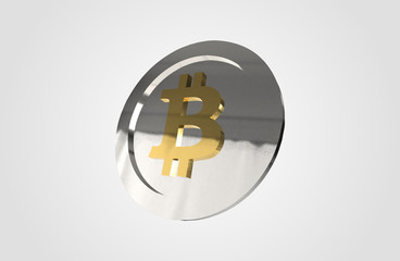 Cryptocurrencies Bitcoin Coin 3D Render
