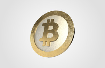 Cryptocurrencies Bitcoin Coin 3D Render