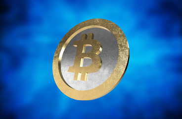 Cryptocurrencies Bitcoin Coin 3D Render