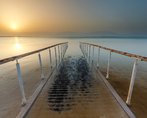 Beautiful view of the Dead Sea .