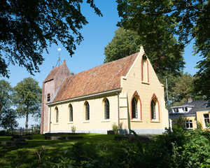 church of westernieland in the north of dutch province groningen