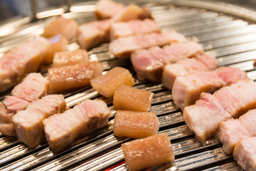 Samgyupsal Korean style pork bbq,