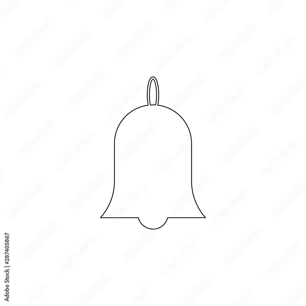 Poster bell icon. element of chrismas for mobile concept and web apps icon. outline, thin line icon for web