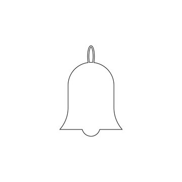 recommend clip art: Bell icon. Element of chrismas for mobile concept and web apps icon. Outline, thin line icon for website design and development, app development