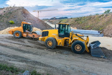 Construction work for a road