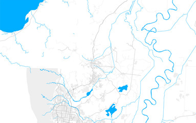 Rich detailed vector map of Choloma, Cortés, Honduras
