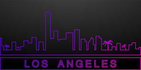 Los angeles detailed skyline nolan icon. Elements of cities set. Simple icon for websites, web design, mobile app, info graphics