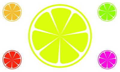 lemon fruit icon logo