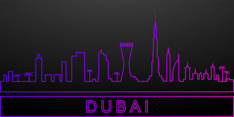 Dubai detailed skyline nolan icon. Elements of cities set. Simple icon for websites, web design, mobile app, info graphics