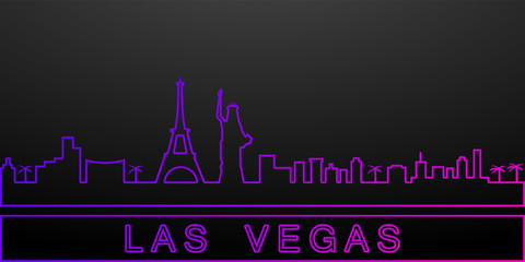 Las vegas detailed skyline nolan icon. Elements of cities set. Simple icon for websites, web design, mobile app, info graphics © Anar