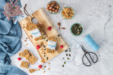 Organic homemade granola bars