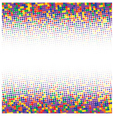 Obraz premium White background with colorful dots 