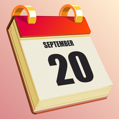 September 20 on Red Calendar