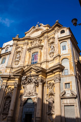 Fototapeta na wymiar The beautiful Baroque style church of Santa Maria Maddalena in Rome completed in 1699