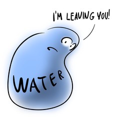 Water leaves and says goodbye