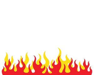 Fire flame Logo icon vector illustration design