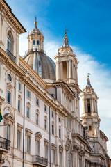 Fototapeta premium The church of Sant Agnese in Agone also called Sant Agnese in Piazza Navona