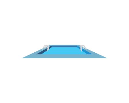 swimming pool  icon logo vector illustration design