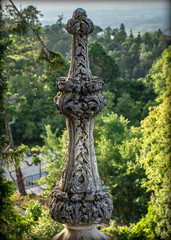 Sculptured Tower Top, Bussaco Palace, Portugal