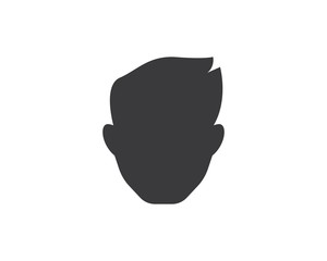 man face icon logo vector illustration design