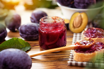 Marmalade make from plums