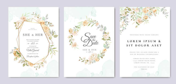 Beautiful Wedding Invitation Card Template