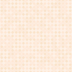 Orange checkered diamond pattern. Seamless vector background