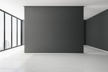 Contemporary gallery with poster