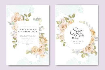 beautiful wedding invitation card template