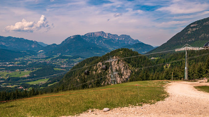 Beautiful alpine view at the famous Jenner summit near Berchtesgaden, Bavaria, Germany